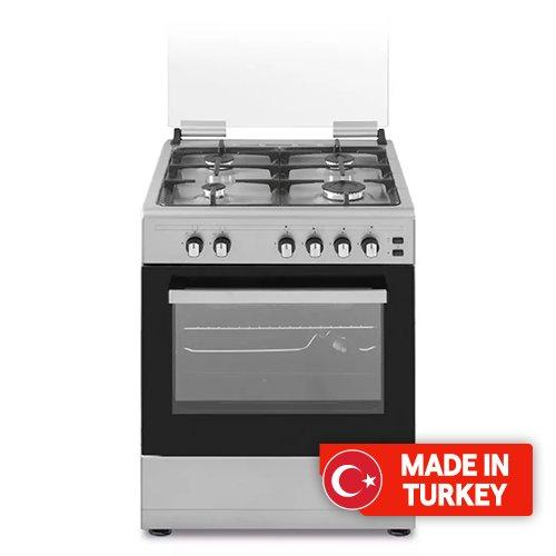 

Wansa 4 burners gas cooker, 60x60cm, wct6401124x - stainless steel