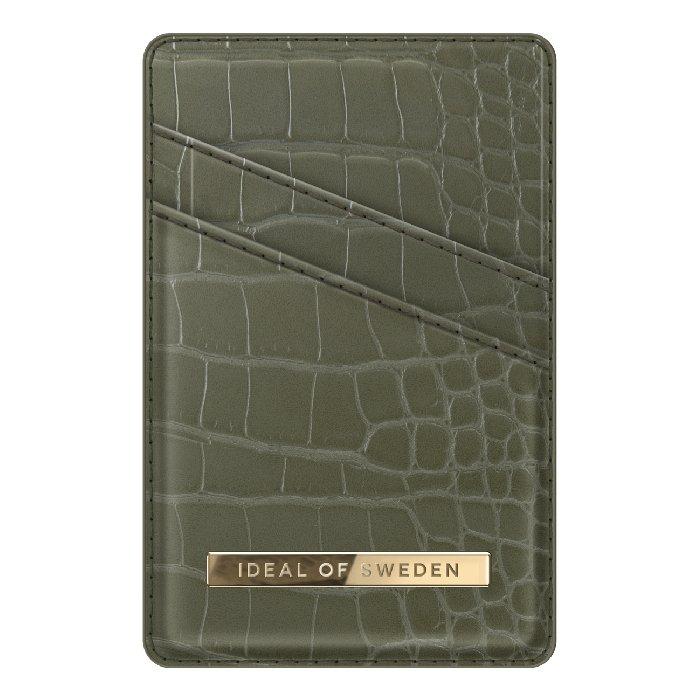 

Ideal of sweden magnetic card holder - khaki croco