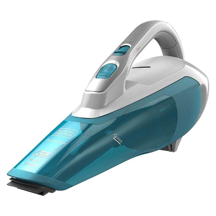

Black & decker hand vacuum 10. 8v wet/dry, 16 w, 0. 2 litre, wda315j-b5 - blue