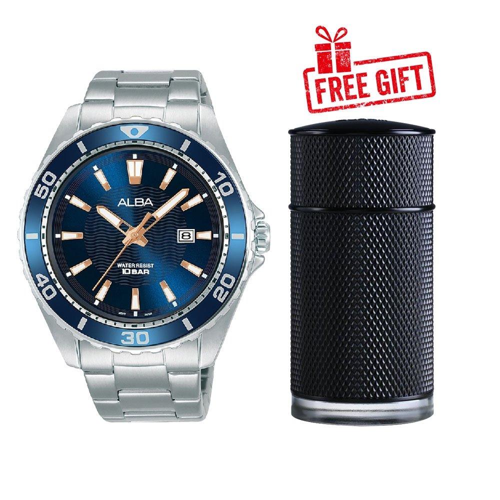 

Alba gent's 44mm active analog watch - ag8l25x1 + alfred dunhill london icon elite for ...