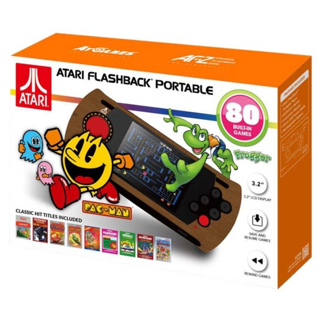 جهاز فلاش باك المحمول مع 80 لعبة مدمجة من أتاري
