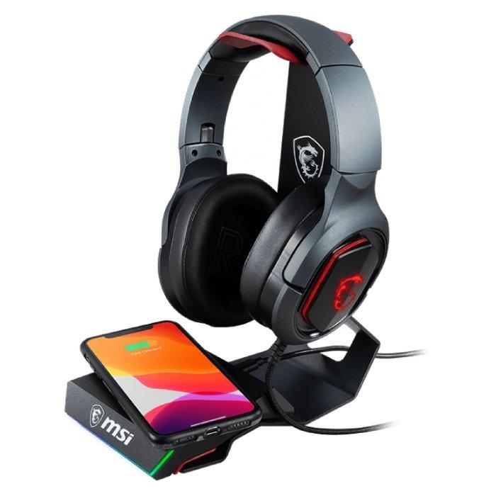 

Msi immerse hs01 combo gaming headset stand & wireless charger