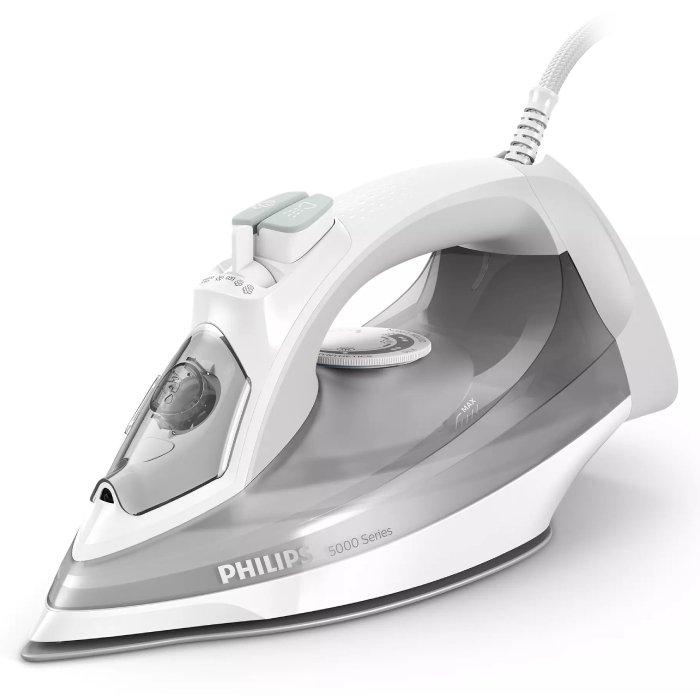 

Philips steam iron, 320ml, 2400w, dst5010/16 - grey/white