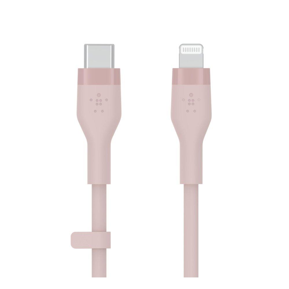 

Belkin silicon usb-c to lightning 1m cable - pink
