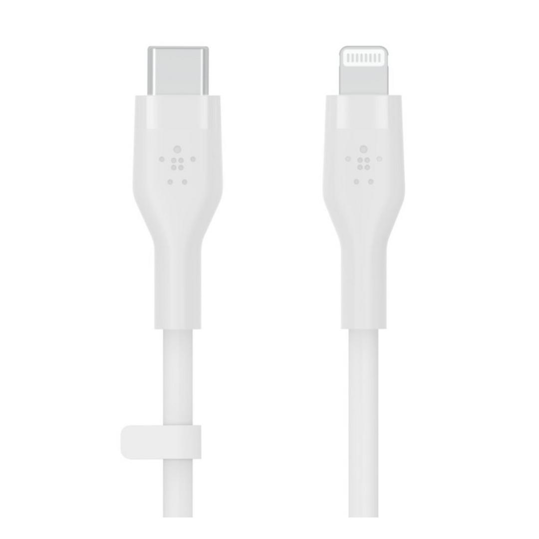 Belkin Silicon USB-C with Lightning Connector 1M  Cable - White