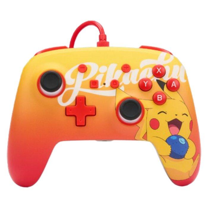 

Powera enhanced wired controller for nintendo switch - oran berry pikachu