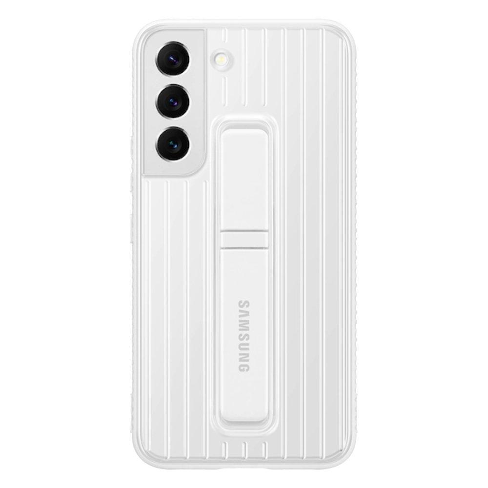 

Samsung s22+ rainbow protective standing cover - white