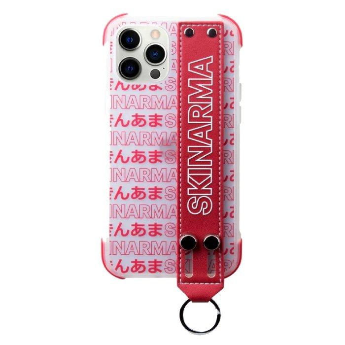 

Skinarma kotoba with strap case for iphone 12 pro max - red