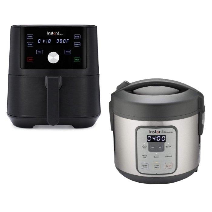 

Instant pot 1. 8kg 1700w, 4-in-1 vortex air fryer + zest rice cooker 8 cups
