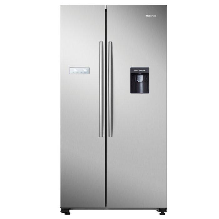 

Hisense side by side refrigerator, 741l, 26cft, rs741n4wsu - stainless steel