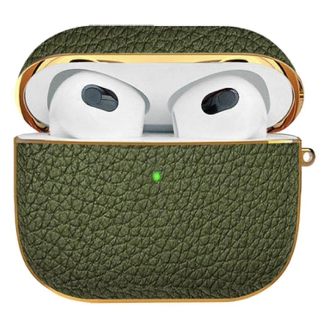 Hyphen Leather Case for Airpods 3 - Green