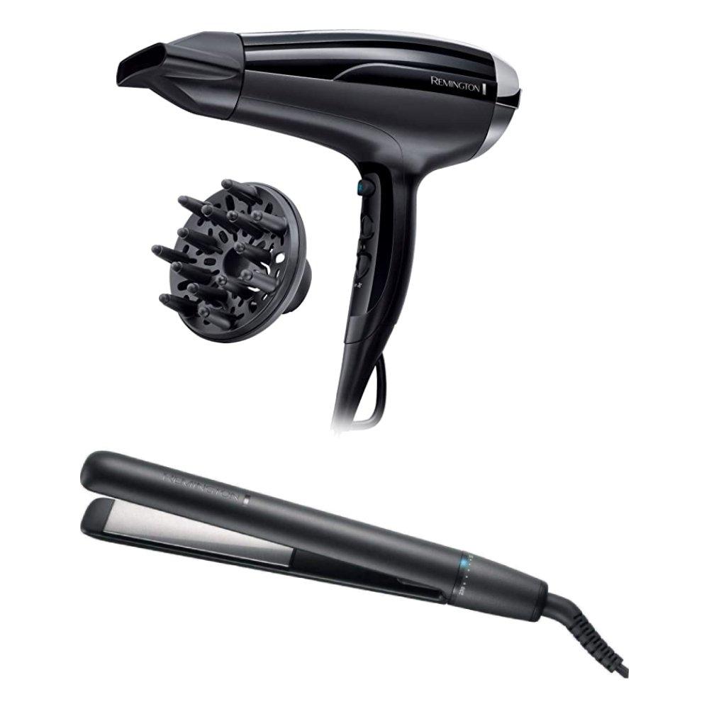 

Remington hair dryer, 2300 w, d5215 + hair straightener, s3700