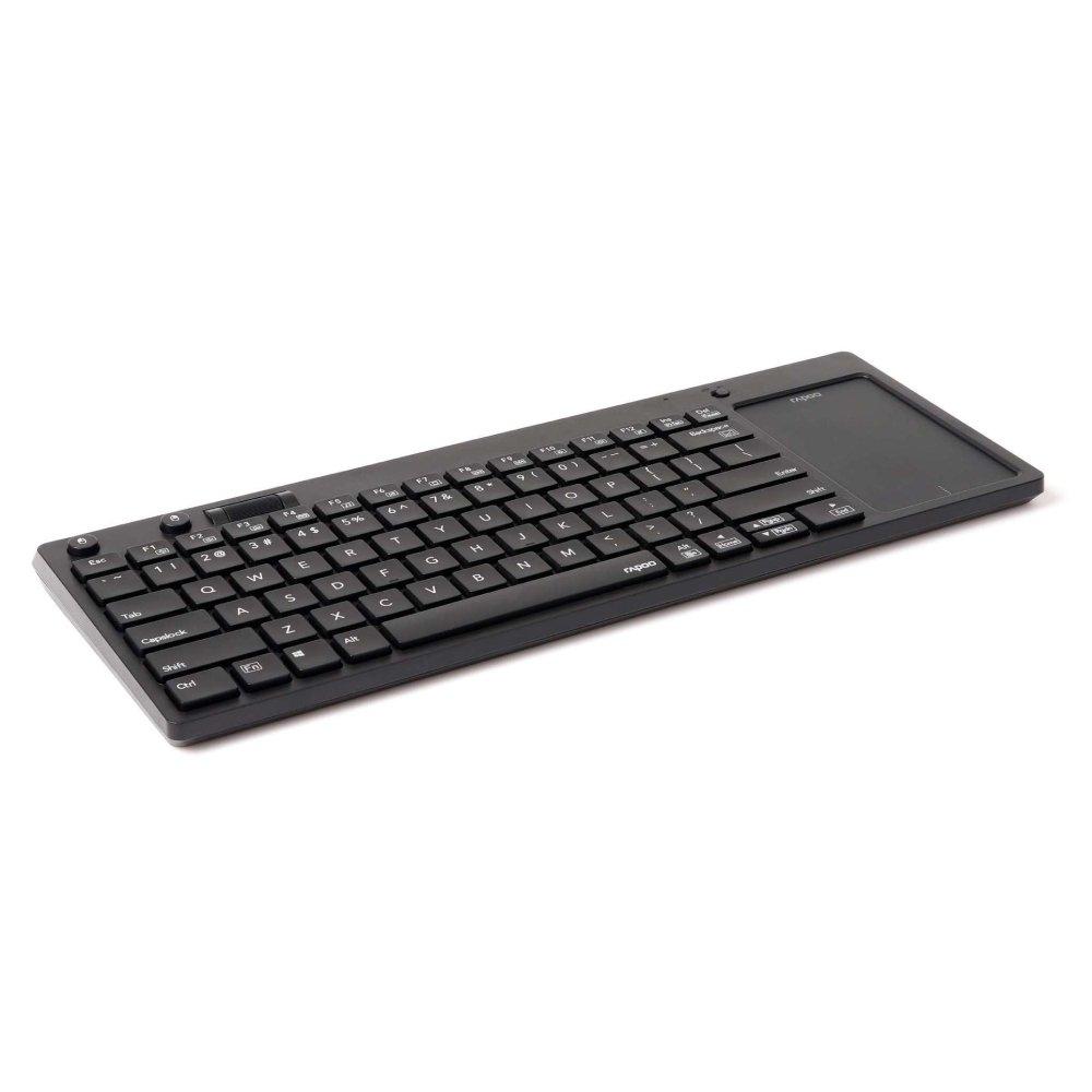 

Rapoo k2800 keyboard with touch pad wireless black (english\arabic)