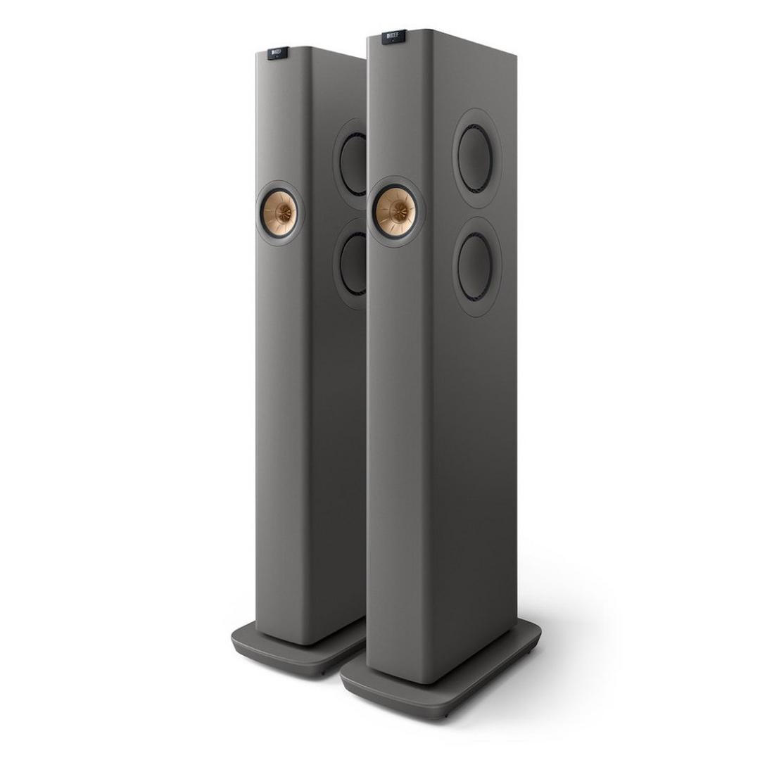 KEF Wireless Tower Stereo System (LS60W) Titan Grey