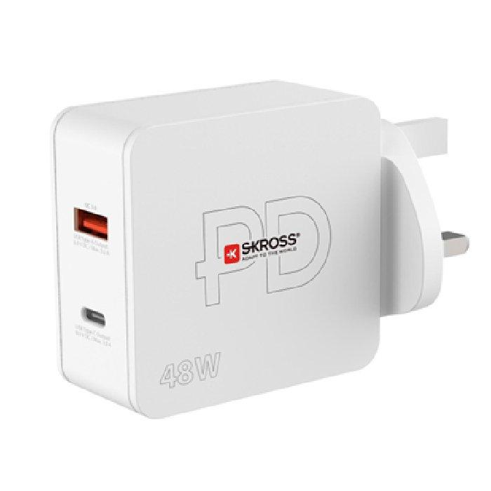 

Skross multipower 2 pro uk usb charger, skch000248wpdukcn - white