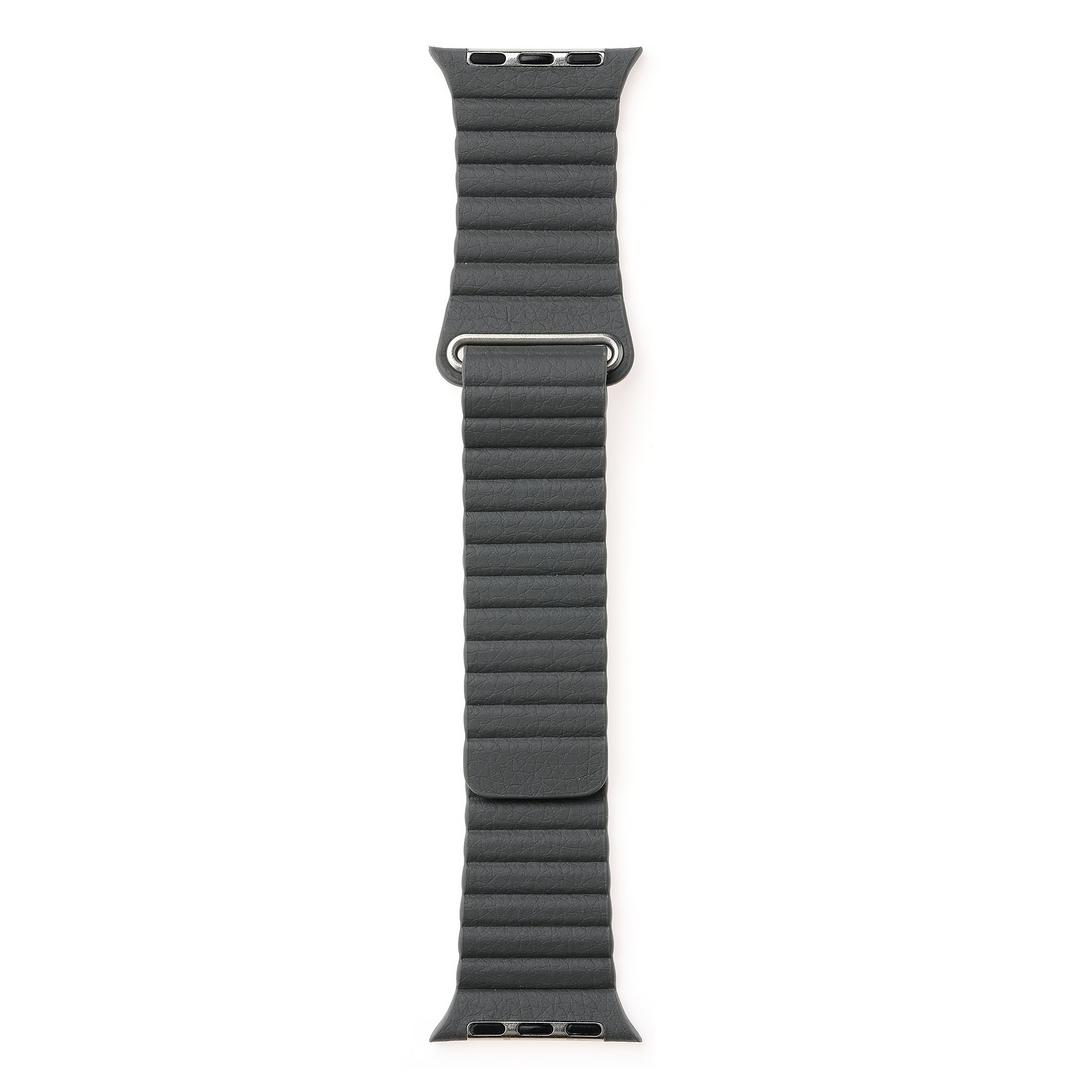 EQ Magnetic Leather Strap For Apple Watch 45mm - Black