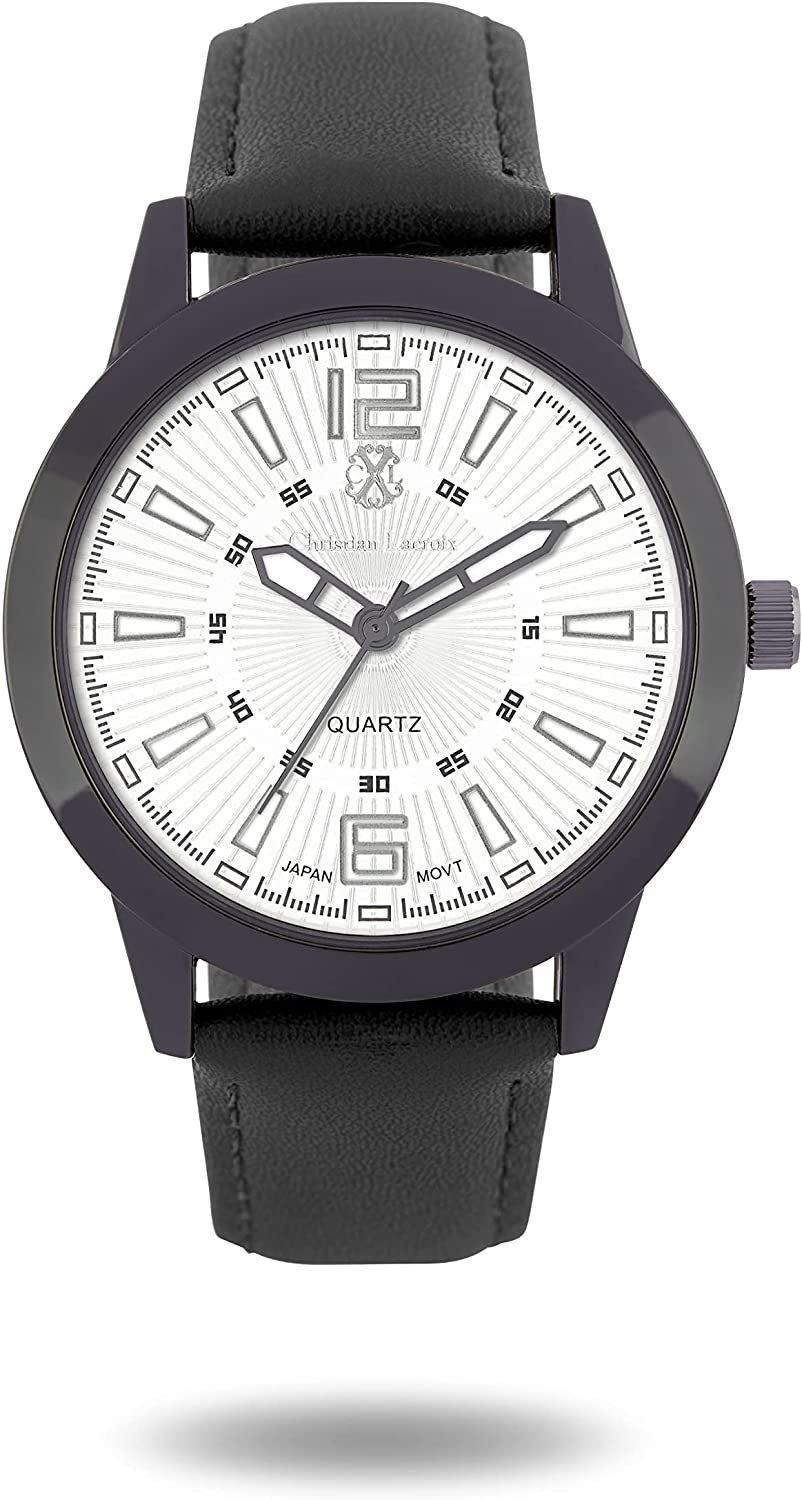

Christian lacroix 40mm analog gents' leather watch - cxlw471