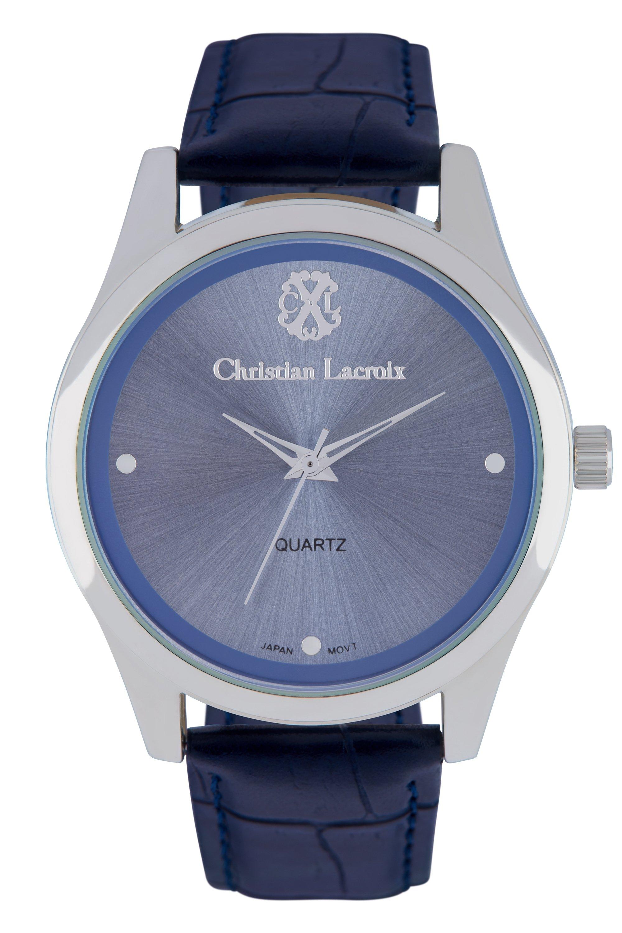 

Christian lacroix 41mm analog gents' leather watch - cxls18008