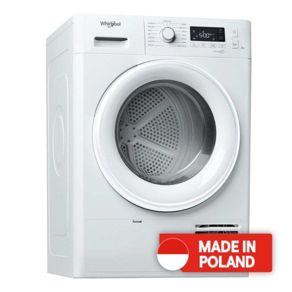 

Whirlpool htp condenser dryer, 8kg, fft m11 8x1ws gcc - white