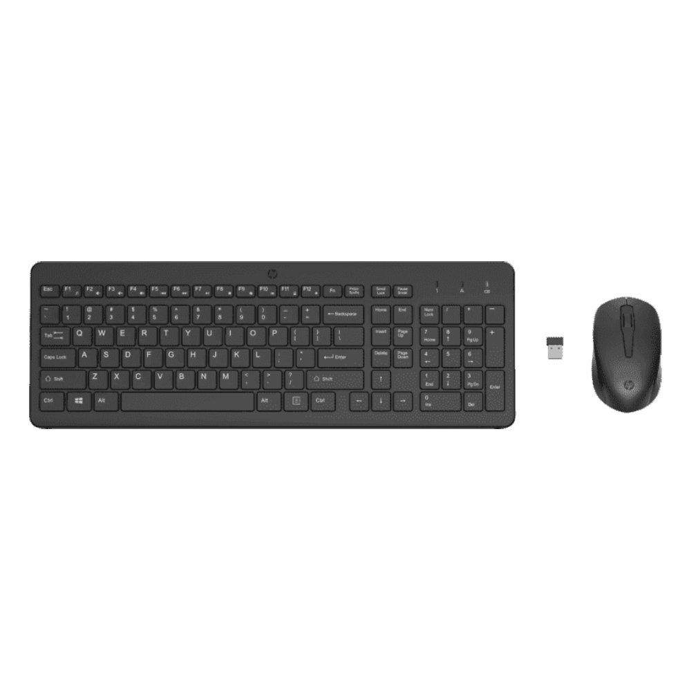 

Hp wireless mouse & ar keyboard set - black
