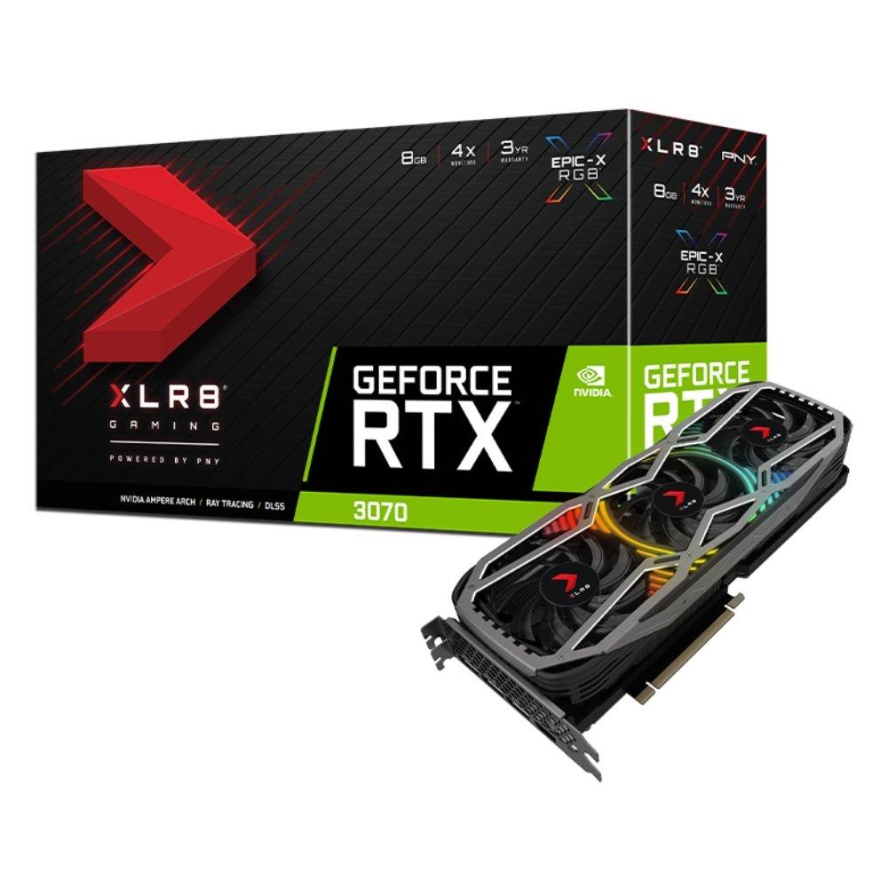 

Pny geforce rtx 3070 8gb xlr8 revel epic-x rgb gaming graphics card triple fan