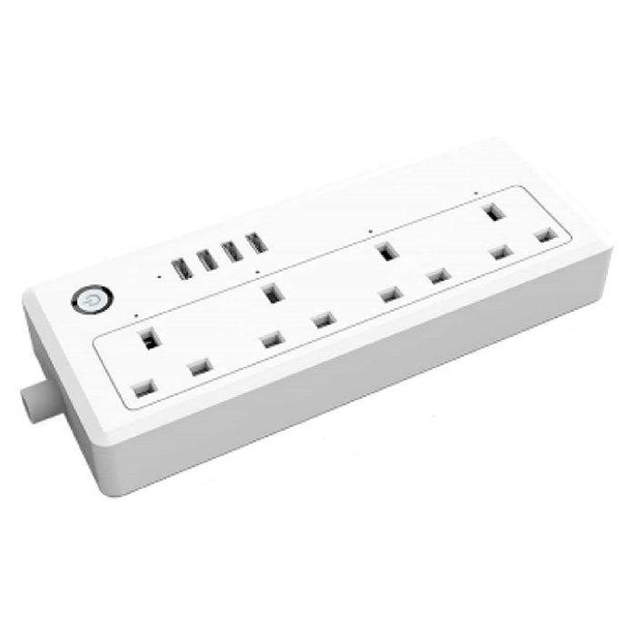 

Eq smart power strip, wifi, 4 ac outlet plug, 4 smart usb 3. 1a charging port, 13a, eq ...