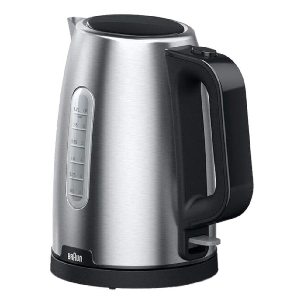 

Braun electric kettle, 1. 7l, 2200w, wk1500bk - stainless steel