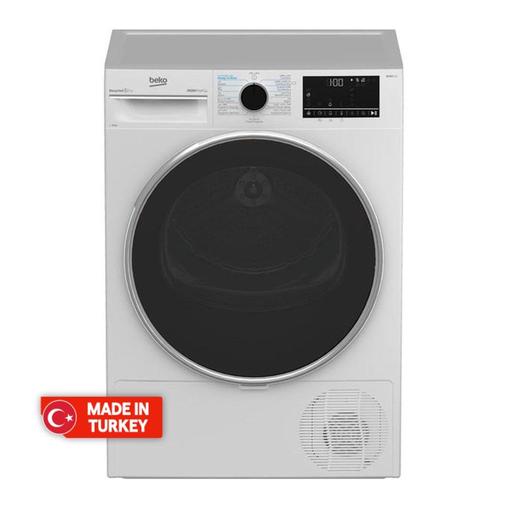 

Beko 10kg condenser dryer with heat pump, dhp10w - white