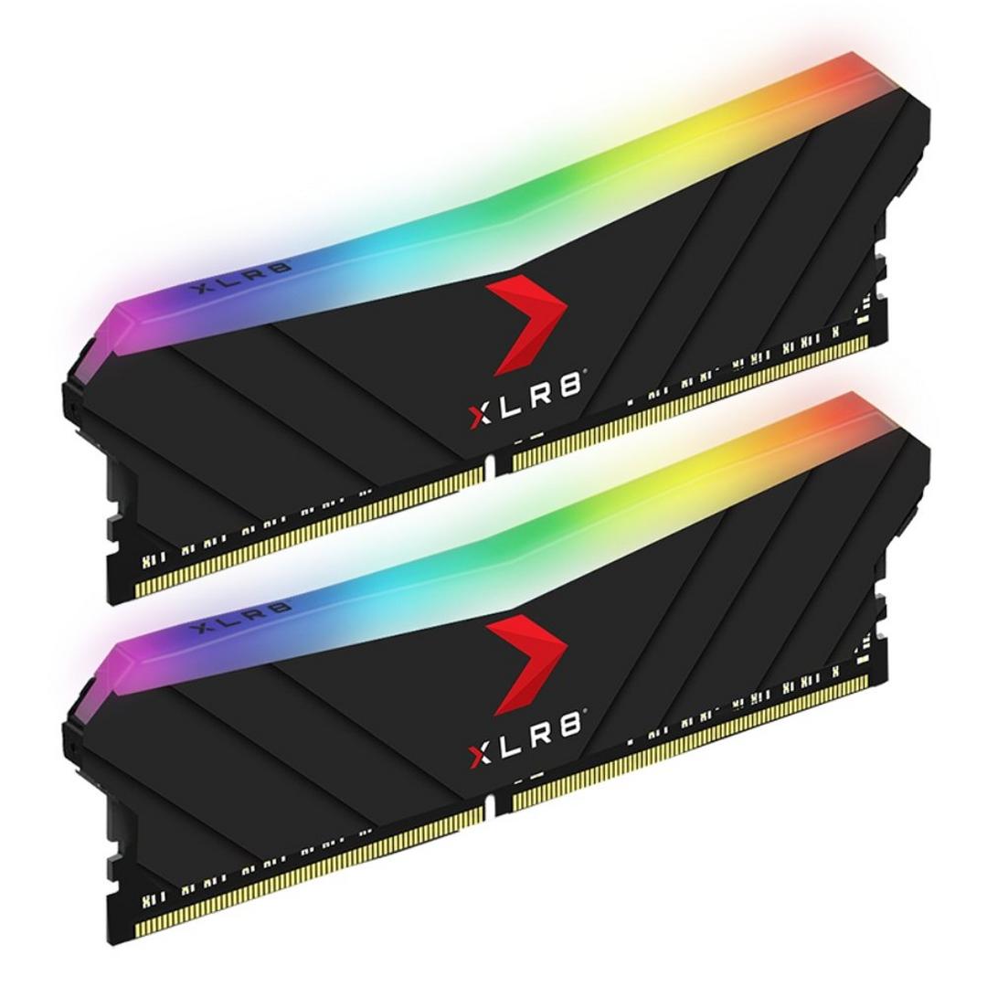 PNY XLR8 Epic X RGB-DDR4 3600mHz 2*8GB Gaming Desktop Memory - Black