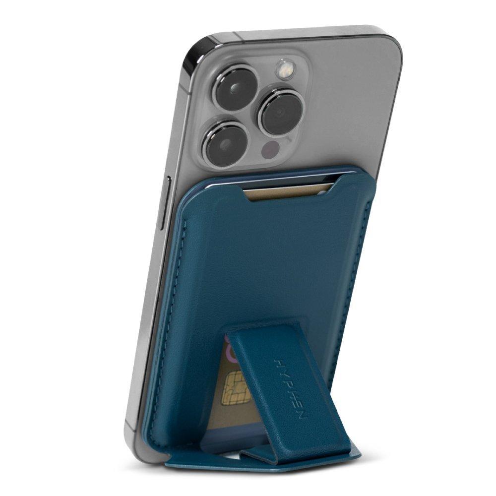 

Hyphen magsafe wallet - card holder with stand | blue
