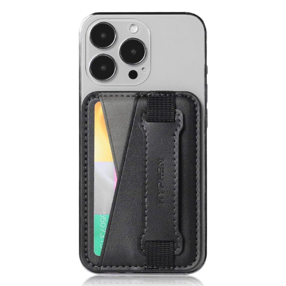 

Hyphen magsafe wallet – dual pocket with grip | black