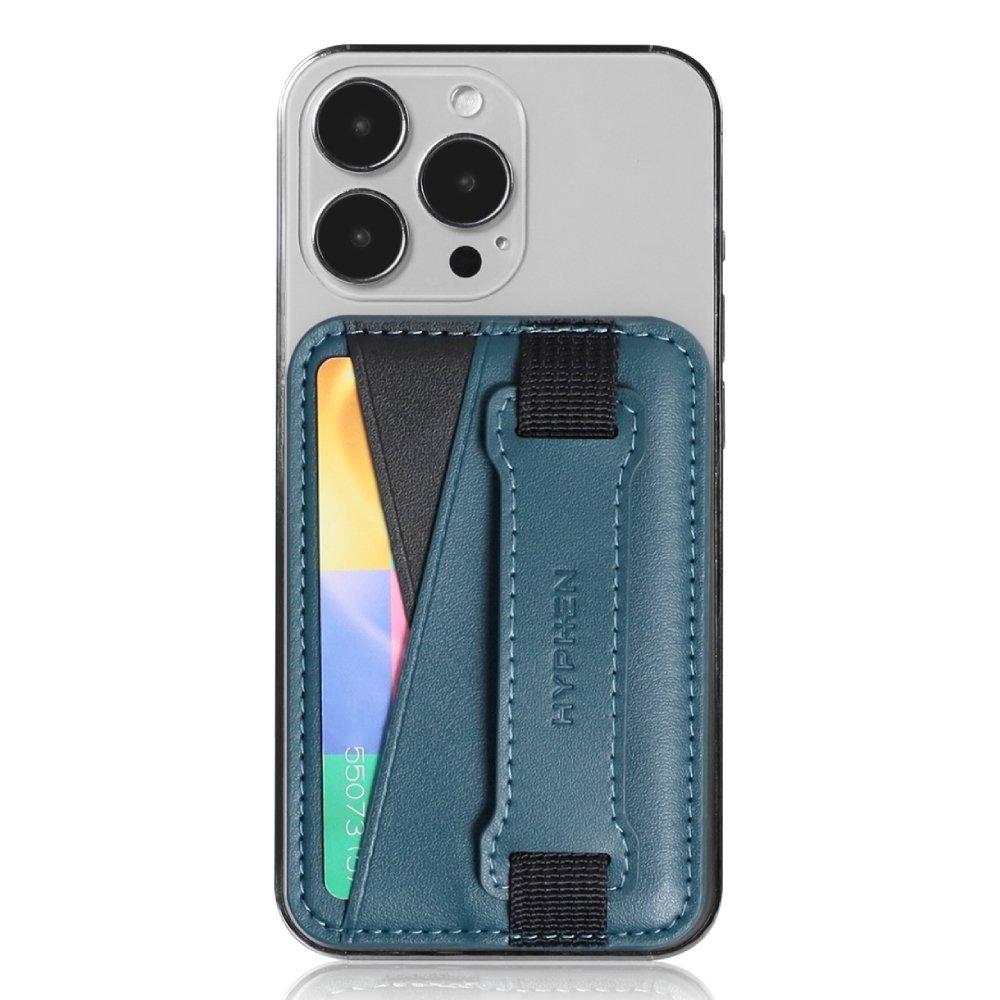 

Hyphen magsafe wallet – dual pocket with grip | blue