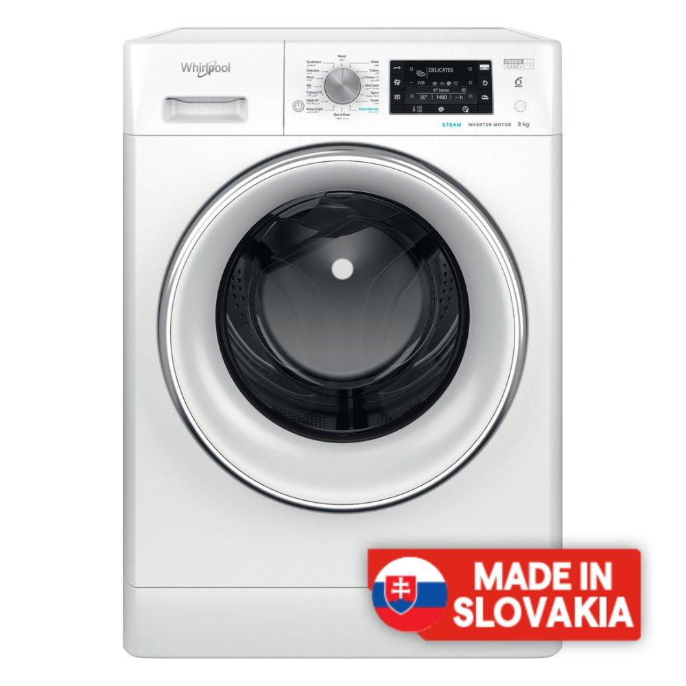 

Whirlpool front-load washing machine 9 kg ffd 9469 cv gcc - white