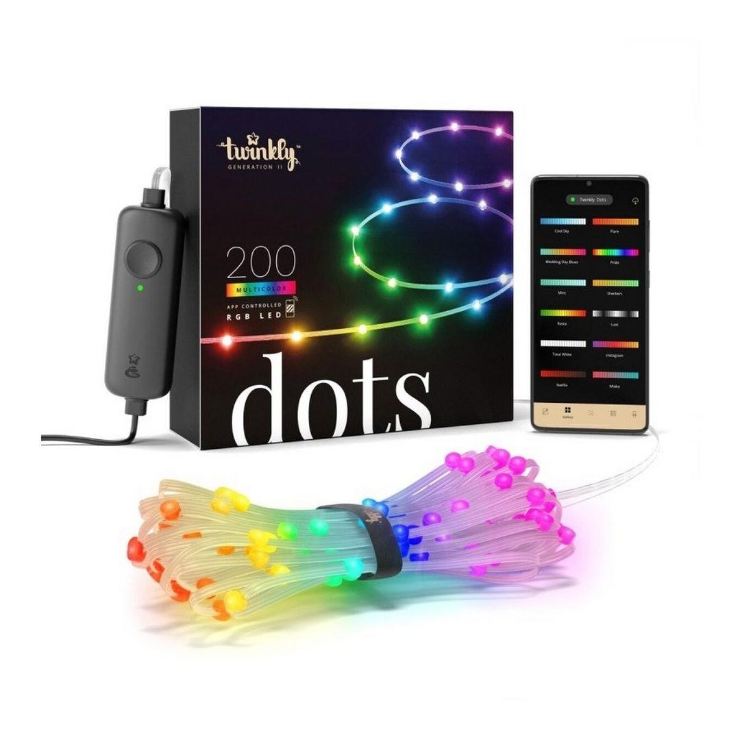 Twinkly Dots 200L Flexible LED String 10m - Transparent
