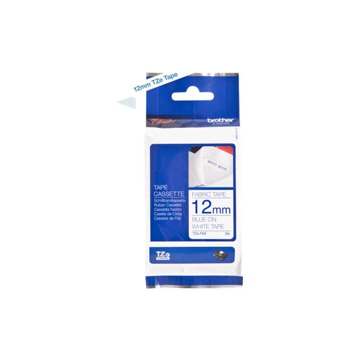 

Brother genuine iron-on fabric tape 12mm, tzfa3-bro – blue & white