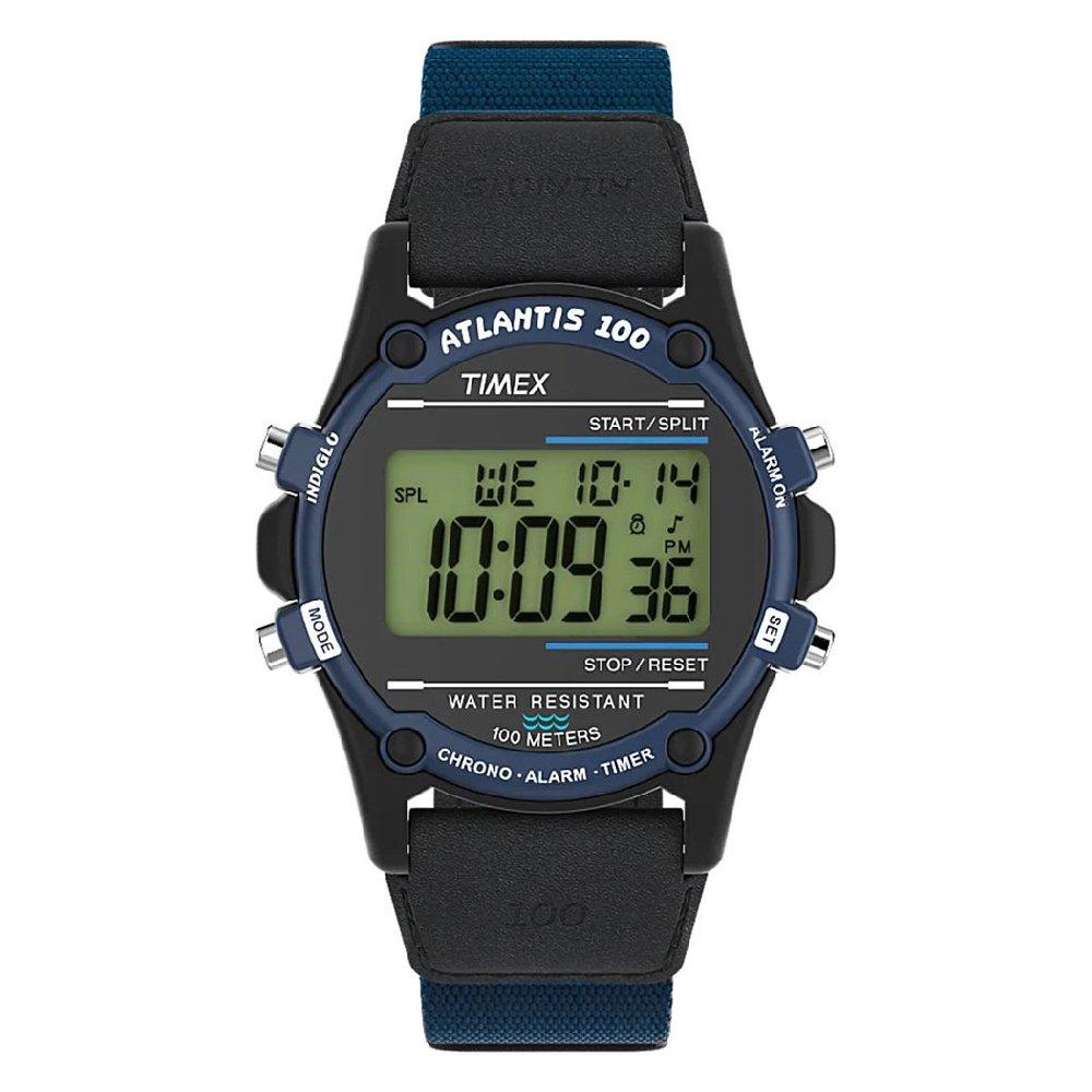 

Timex special project watch for men, digital, 40mm, leather strap, tw2v44300 – black &a...