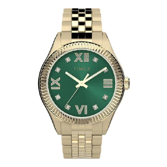 

Timex legacy watch for women, analog 34mm, stainless steel strap, tw2v45500 - gold