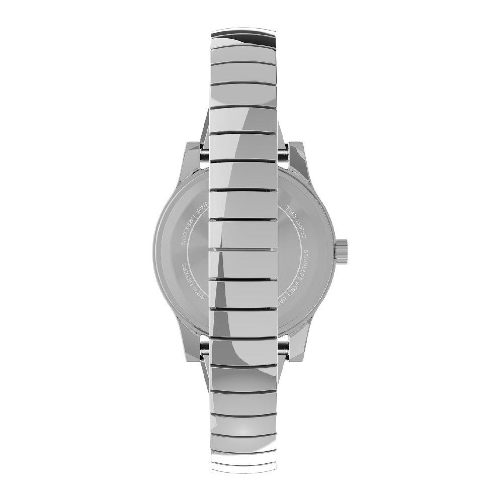 

Timex main street watch for women, analog, 25mm, stainless steel strap, tw2v51200 - silver