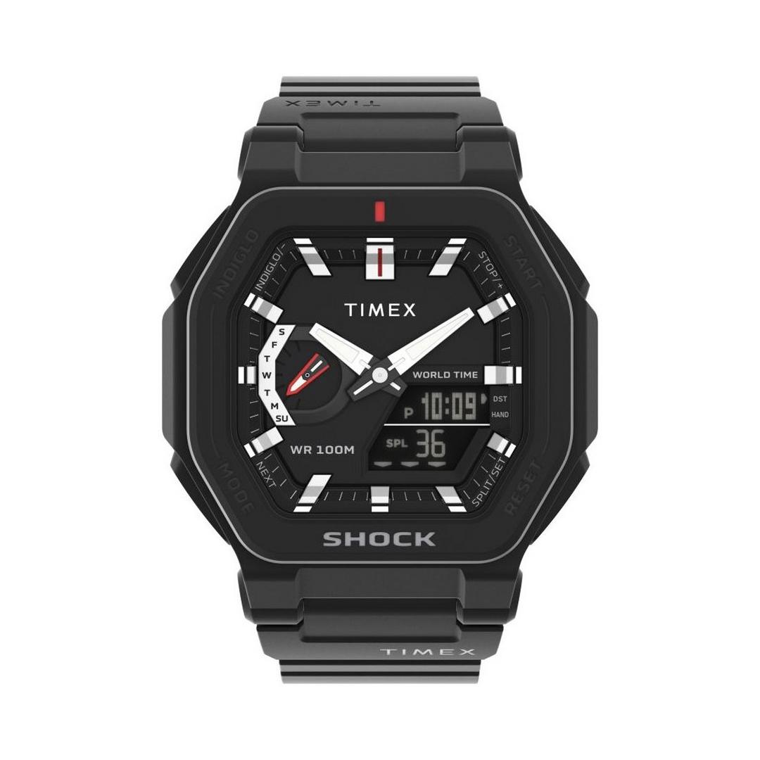 TIMEX Timex Command Encounter Men's Watch, Digital/Analog, 45mm, Resin Strap, TW2V35600 - Black