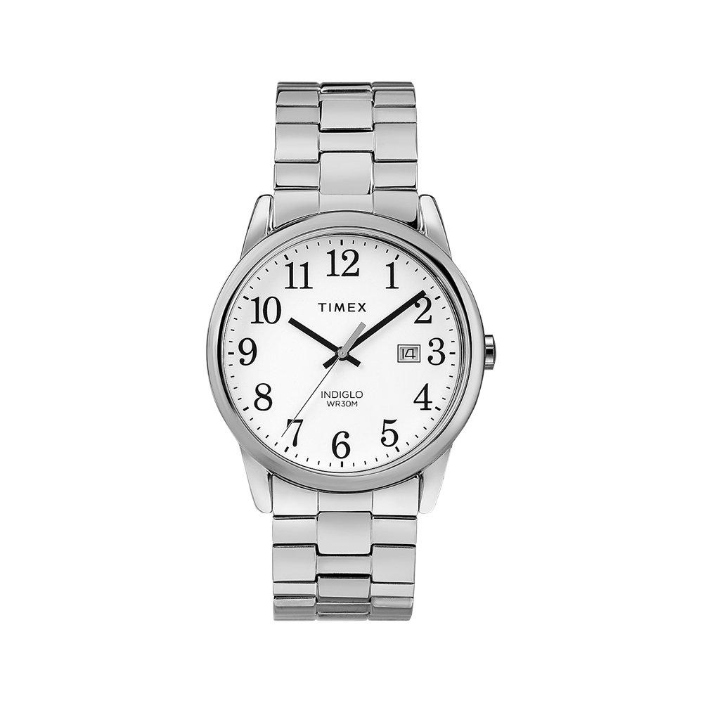 

Timex easy reader watch for women, analog 38 mm, stainless steel strap, tw2v40000- silver