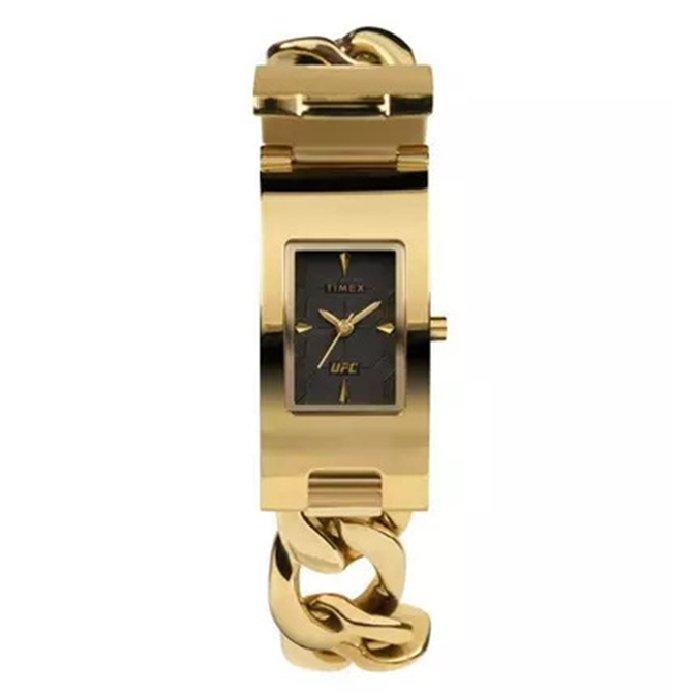 

Timex ufc watch for women, analog, 20 mm, championship id bracelet, tw2v55500 - gold