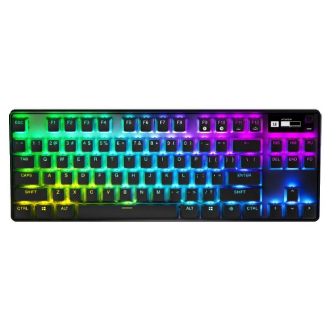 SteelSeries Apex Pro TKL Wireless Gaming Keyboard (2023), RGB Lightning, US 64865 – Black