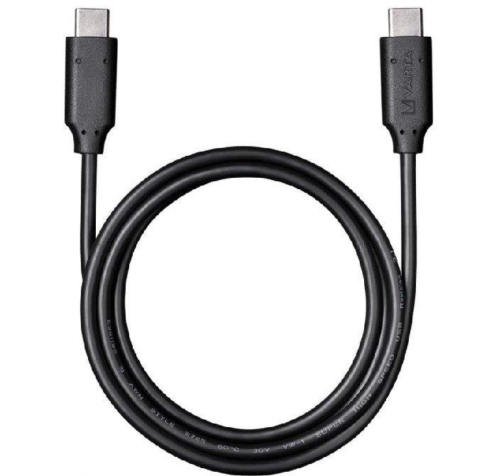 

Varta speed charge & sync usb type c cable, 1m, 57947- black