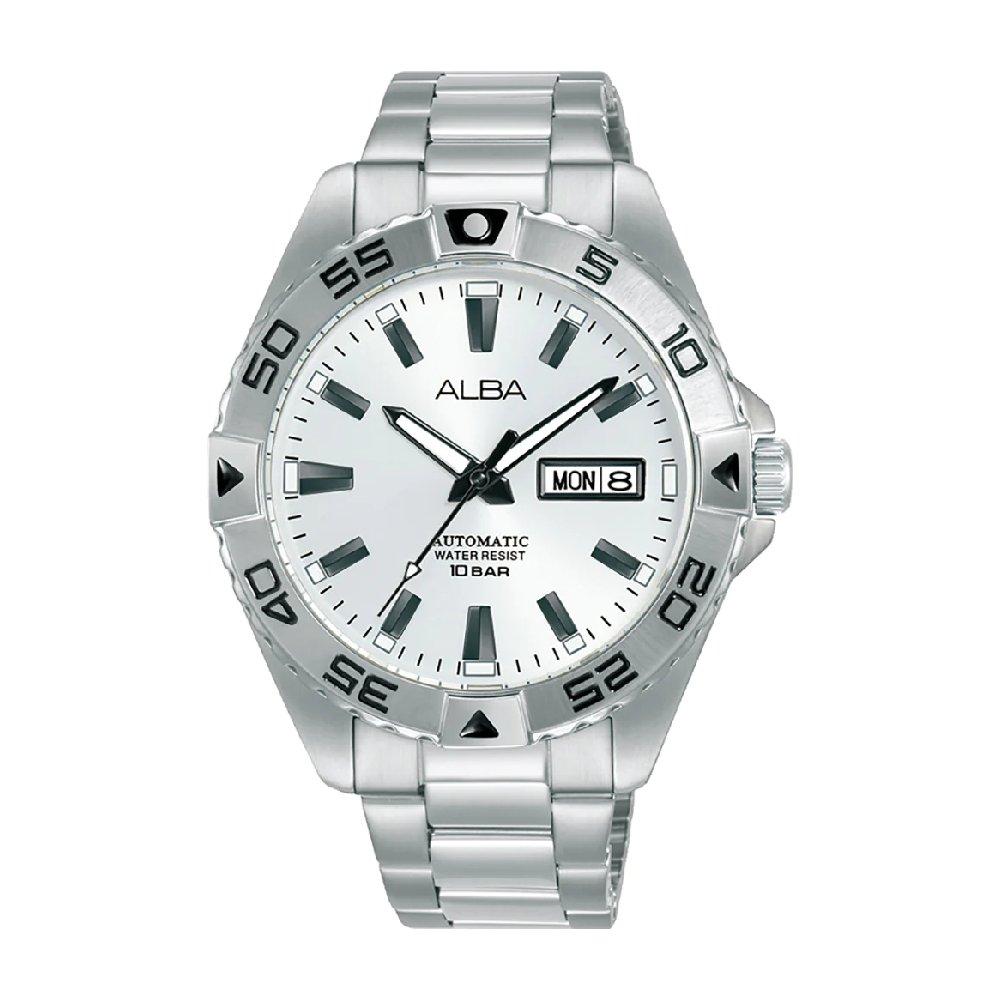 

Alba watch for men, stainless steel band, 41. 5mm, al4395x1 - silver/steel