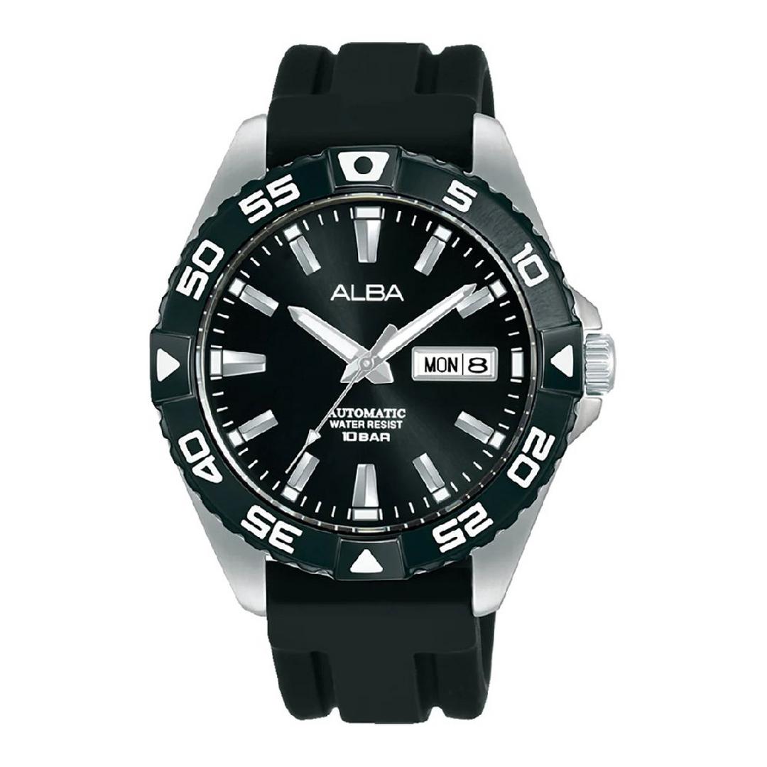 Alba Watch For Men, Silicone Band, 41.5mm, AL4397X1 - Black