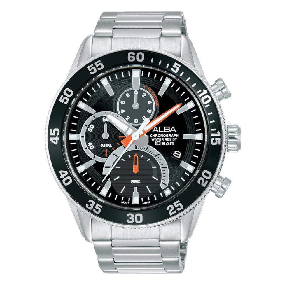 

Alba active chrono 45mm gent's metal strap casual watch - am3895x1