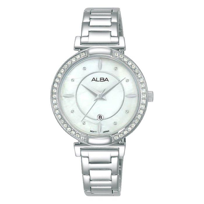 

Alba watch for women, analog, stainless steel band, 31mm, silver - ah7bf7x1