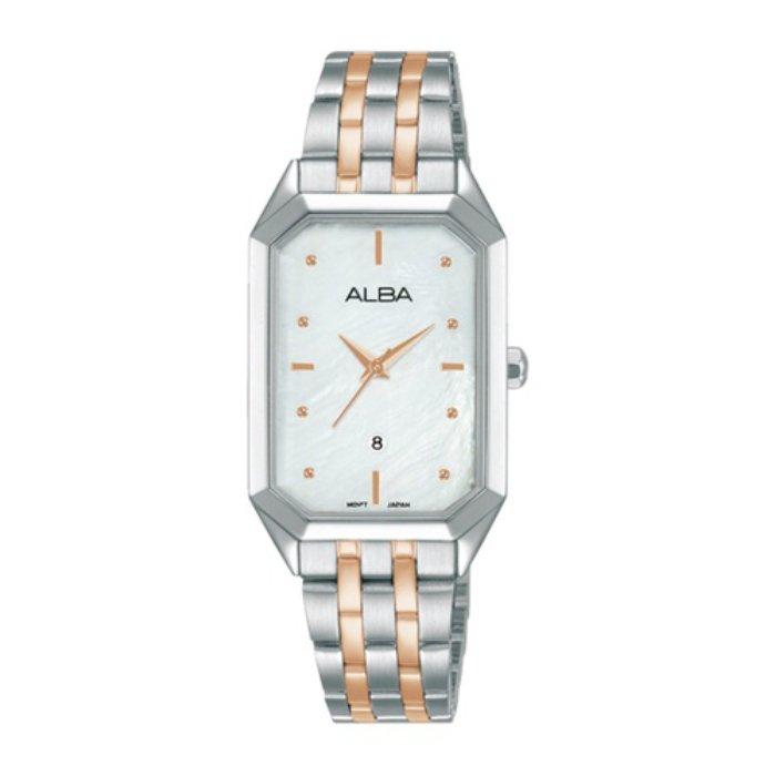 

Alba fashion watch for women, analog, 23mm, stainless steel strap, ah7bh9x1- silver/ros...