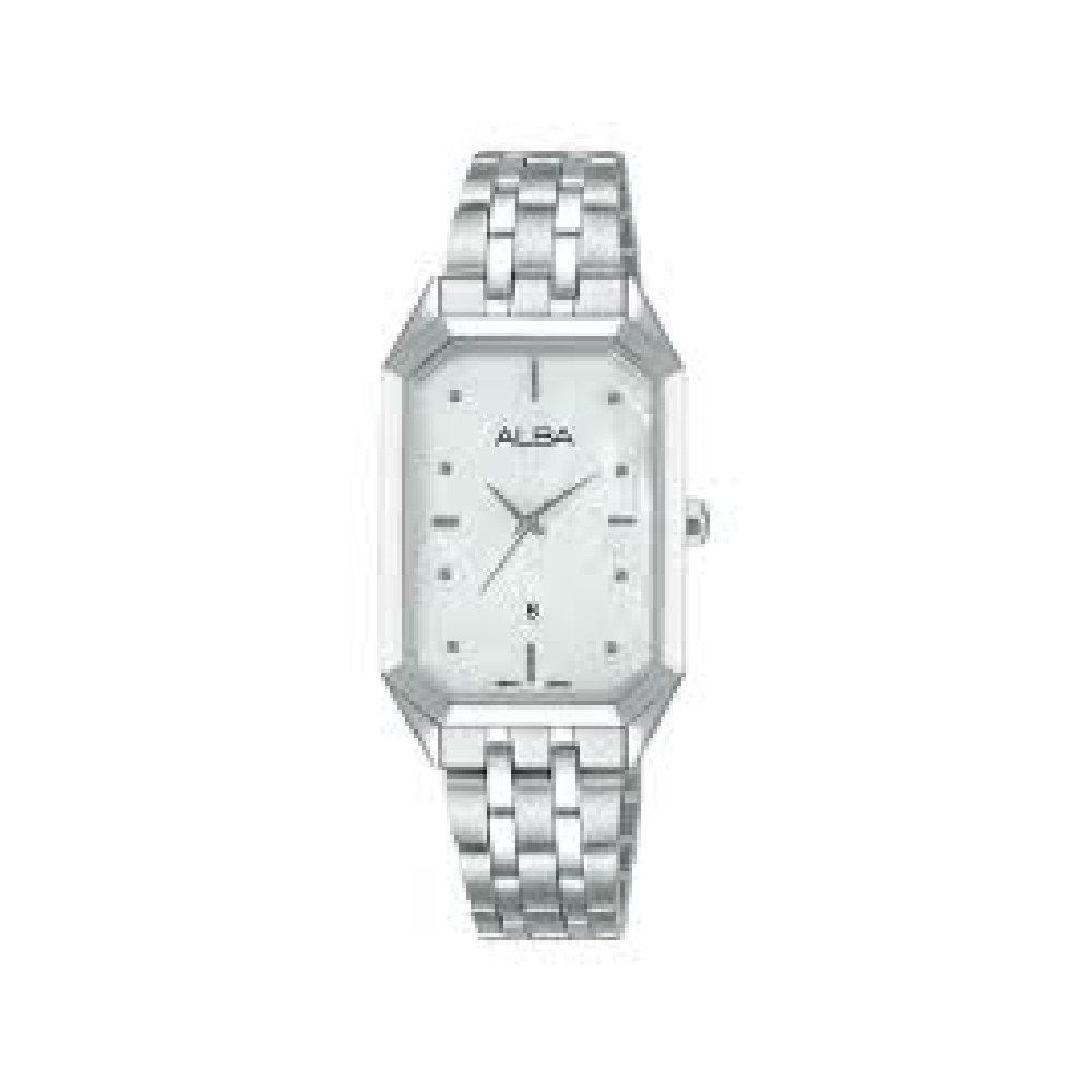 

Alba fashion watch for women, analog, 23mm, stainless steel strap, ah7bj7x1 – silver