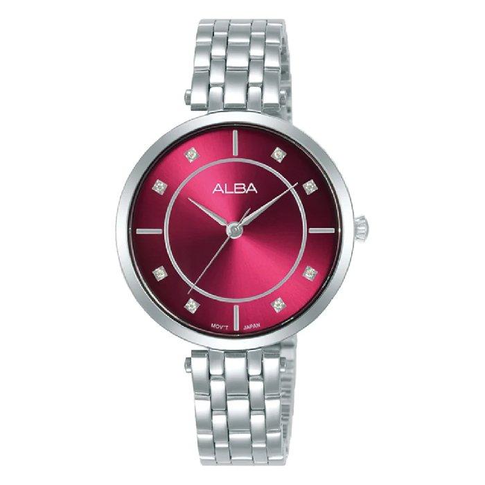 

Alba watch for women, analog, stainless steel band, 32mm, silver - arx085x1